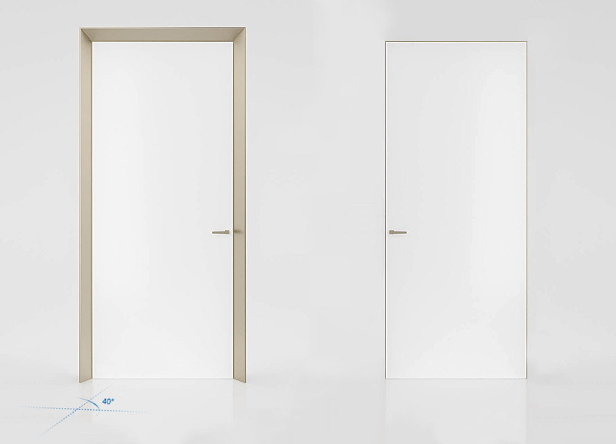 Eclisse 40 Collection - С одной стороны двери имеют откос под углом 40 градусов, с другой